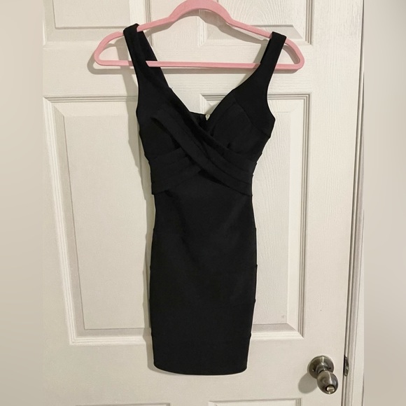 Black Bandage Bodycon Mini Dress/LBD - Picture 1 of 5